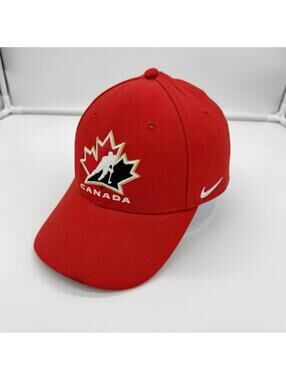 NIKE Team Canada Hat Olympics ESSO Swoosh Legacy91 Men One Size Hockey Adjustble